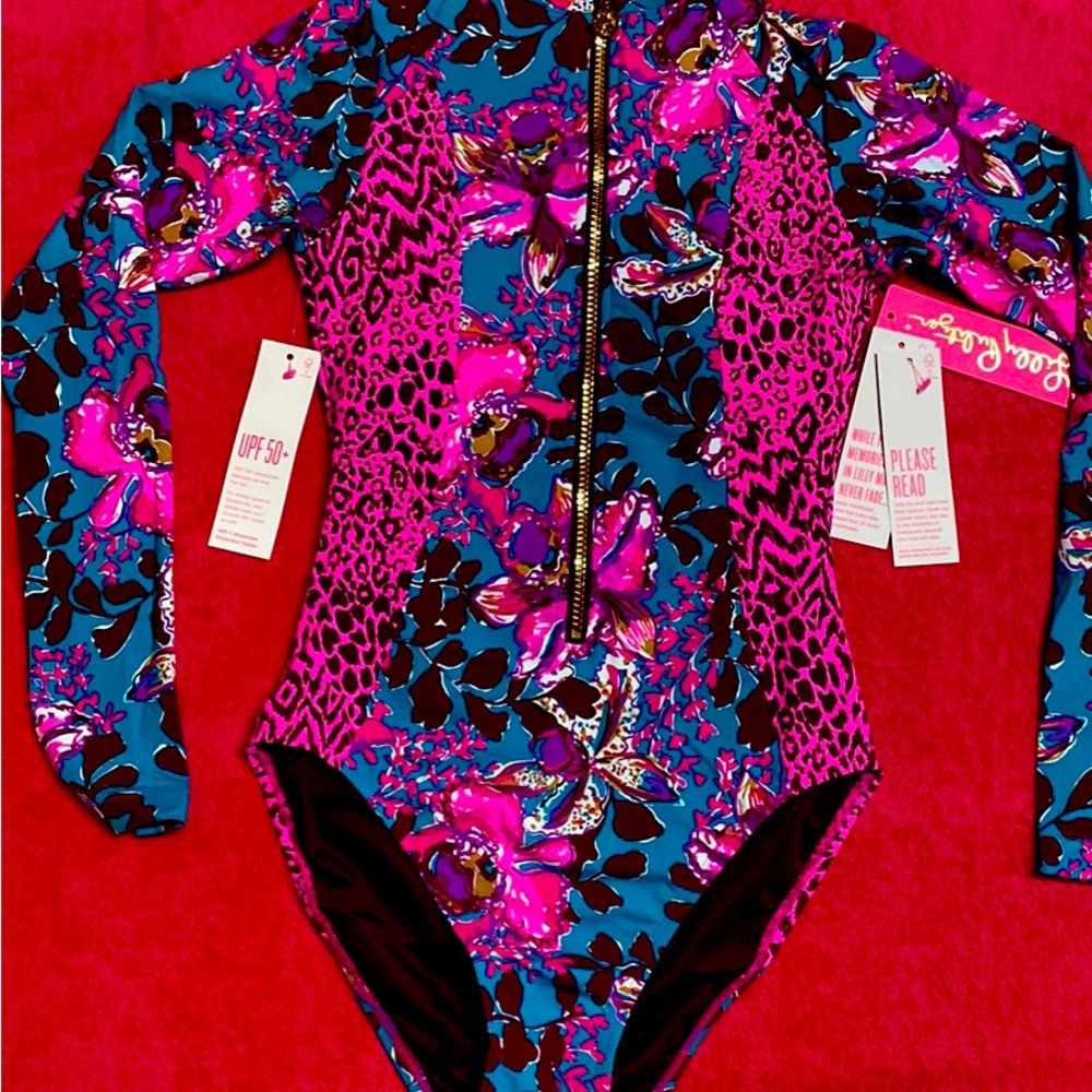Lilly Pulitzer woman’s size 0 NWT Blue Rhapsody Orchid you not swim